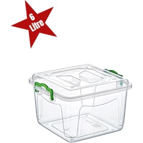 Resim Tbl Dekor Şeffaf Saklama Kutusu 6 Litre 