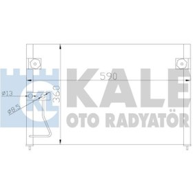 Resim KALE 387000 Klima Radyator (MAZDA: 626 97-02) 590×360×16 (WP781848) 