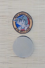 Resim İZMİR ASKERİ MALZEME Pilot Olacak Cocuk Sf De Belli Olur Nakis İslemeli Arma Patch Pec 