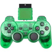 Resim Kablosuz Sony Ps2 Denetleyicisi İçin Playstation 2 Konsolu Joystick Çift Ti Green 