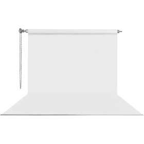 Resim Stüdyo Teknik 270cm x 580cm Askısız Sonsuz Beyaz Fon Perdesi Seti ( Boru Makara Zincir Dahil ) 