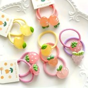 Resim 5 ile 10 Adet Meyve Temalı Saç Lastiği - Kadınlar için Canlı Renkli Minik Tokalar, Dayanıklı Kaymaz Tutuş, Şirin ve Sevimli Çizgi Film Tarzı İnce Bantlar, Günlük Şık Aksesuar Seti 