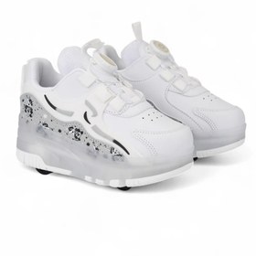 Resim ROCKY SPORT Nils Unisex Çocuk Patenli, Işıklı Rahat Beyaz Spor Ayakkabı&Sneaker | Yeni Tarz Patenli Ayakkabı 