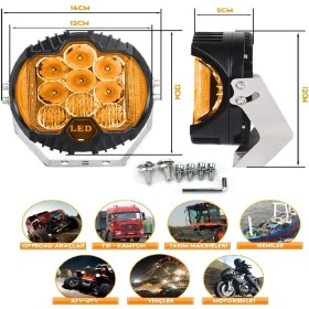Resim Nkt Group 5"baja Style Shooter Offroad Projektör LED Lamba Turuncu 
