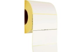 Resim Hapshoe 1000'LI 80X40 Termal Beyaz Barkod Etiket Rulo 