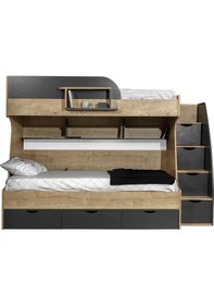 Resim Çocuk Odası, Truva Ranza 3 Kapılı Dolap, Çalışma Masası 90 X 190 CM 