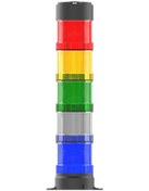 Resim Mesan Ø66 5 Kat Modüler Işıklı Kolon Multi Led Buzzer Taban Montaj 110-220vac Ms 82251.1.3.2.5.4.110-220vac 