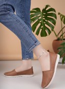 Resim Nesil Shoes Knc 033 Taba Hakiki Soft Deri Kadın Ayakkabı 