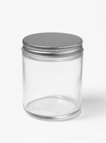 Resim İthal Avrupa Model 250 ml Şeffaf Cam Kavanoz/Alüminyum Kapak 