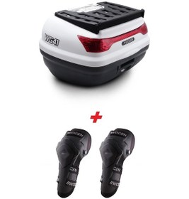 Resim Wogen Wg41 Basic Arka Çanta 41 Litre Beyaz + Karbon Dizlik Hedi Siyah 