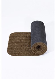 Resim Halıfleks Mega Rip Kaymaz Kauçuk Tabanlı Zemine Tutunan Merdiven Paspası - Kahve Sütlü Kahve 