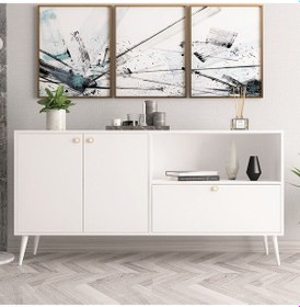 Resim Floradesign Konsol / Konsol / Çok Amaçlı Dolap 160 Cm Beyaz 