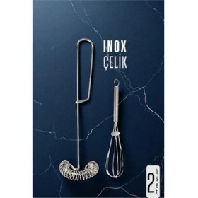 Resim Rivera Tech Rvrhb Hsnet Inox Çelik Çırpıcı + Mini Çırpıcı Seti 