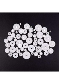 Resim Zcjb Robot Parçaları Dişliler-2 X 58 Stil Plastik Dişliler Tüm Modül 0,5-beyaz-74497 