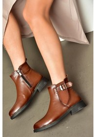Resim Fox Shoes R374050209 Taba Alçak Tabanlı Kadın Bot Taba 