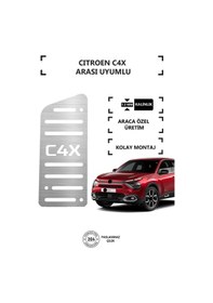 Resim Cıtroen C4x Ayak Dinlendirme Pedalı Krom Ayak Dayama Pedalı 