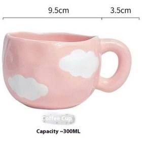 Resim Shineyee El Tutam Kahve Fincanı - Sevimli Kız Kalp Tasarımı - Ev Boyası İle - Yüksek Kaliteli Ikindi Çayı Fincanı - Ya 