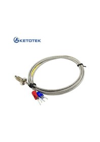 Resim Novahub 1m Dişli Spade Terminaller Termokupl Kablo Vidalı Tip K Termokupl Boyutu M6 1 