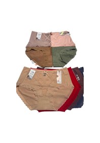 Resim Unreal Underwear 6li Set Kadın Yüksek Bel Dantelli Toparlayıcı Külot Pamuklu Ve Rahat Bej 