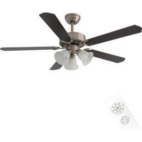 Resim Dlc Brısote Mat Krom Tavan Vantilatörü 132 cm 