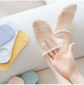 Resim Novahub Kadın Yazlık Sığ Görünmez Tekne Çorapları Ter Emici Nefes Alabilir Düşük Üst Çoraplar Sarı - 36 - 39 Sarı 