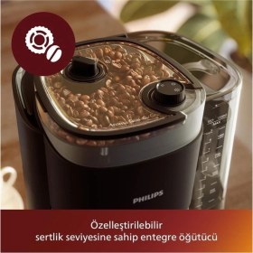 Resim Philips Ultra Premium Öğütücülü Filtre Kahve Makinesi Siyah 