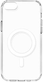 Resim PSR aksesuar Renksiz Magsafe Şarj Özellikli Şeffaf Sert PC Embos Kılıf-Renksiz Iphone Se 2020 ile uyumlu 