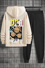 Resim uyguntarz Unisex Tokoyaki Baskılı Eşofman Takımı 
