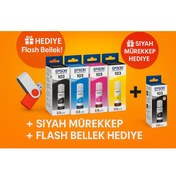 Resim Epson 103 Ecotank L5296 Orjinal Mürekkep Seti + 1 Siyah Hediye 14u440 
