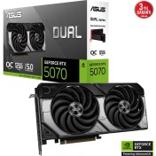 Resim Binbir Göz Bilgisayar Asus DUAL-RTX5070-O12G RTX5070 12GB Gddr7 192BIT 3xdp/1xhdmı 