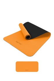 Resim Gymo Ekolojik 6mm TPE Yoga Matı Pilates Minderi Diz Dirsek Koruyucu Matlı Set Turuncu 