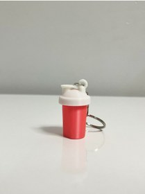 Resim moistrid 2 ADET Renkli Shaker Sesli Sporcu İçeceği Figürlü Mini Anahtarlık Çanta Süsü Anahtarlık Hediyelik 