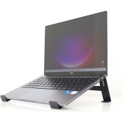 Resim Hansdo Metal Siyah Laptop Standı - Yükseltici - Altlık - 13"_15.6" Laptoplar ile Uyumlu - SLS3BL 