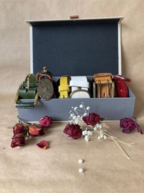 Resim Çok Amaçlı Deri Kaplamalı Aksesuar Takı Kutusu Pembe Pembe Çok Renkli 