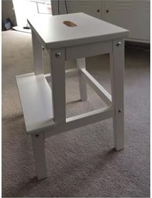 Resim Ikea Beyaz Bekvam Basamaklı Mutfak Tabure Merdiven Çok Renkli 