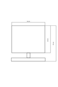 Resim NAVEMU Mini-S Siyah-Çini Desenli (14x14x21 cm) 