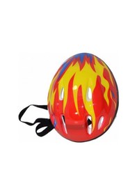 Resim Renkli Çocuk Kask Kırmızı 