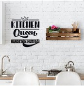 Resim Bk Home Dekoratif Doğal Ahşap Raf Ve Isme Özel Mutfak Duvar Süsü- (489667957) Diğer