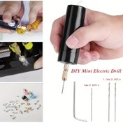 Resim Mini Elektrikli Matkap Taşınabilir El Tipi 5V Usb Küçük Elektrikli Matkap Ahşap El Sanatları Metal İnci El Yapımı Matkap Göz Delme Aracı 