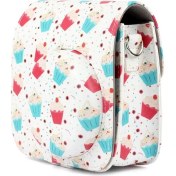 Resim Ykd Store Ykd Store Fujıfılm Instax Mini 9 / Mini 8+ Için Pu Deri Çanta Çanta Dondurma Keki (Yurt Dışından) 