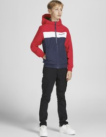 Resim Jack & Jones Çocuk Blok Renkli Kapüşonlu Ceket-Rush - 12200453 - BS 