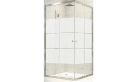 Resim Durul Duşakabin Kare Parlak Profil Kumlama Box Desen Cam 