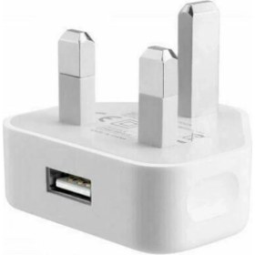 Resim Pdrplnt Telefonlar Için USB Bağlantı Noktalı Birleşik Krallık Şebeke Duvarı 3 Pimli Fiş Adaptörü Şarj Gücü (Yurt Dışından) 