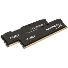Resim Kingston HyperX Fury Black 16GB(2x8GB) 1600MHz DDR3 Ram (HX316C10FBK2/16) 
