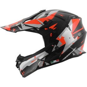 Resim Sway Chaos Full Face Bisiklet Kaskı Sway 617 - Kırmızı Gri / XL 