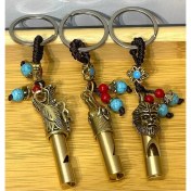 Resim Kuzgun Ticaret Metal Figürlü Düdük Anahtarlık ALK4461 ( Lisinya ) 