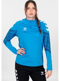 Resim Hummel Line Antrenman Eşofman Üstü Turkuaz 