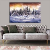 Resim Es10 Batman İli ve İlçeler Haritası Dekoratif Kanvas Tablo 1285 (50 x 70) 