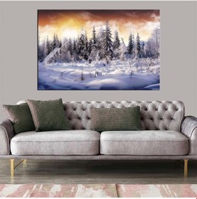 Resim Es10 Batman İli ve İlçeler Haritası Dekoratif Kanvas Tablo 1285 (50 x 70) 