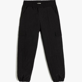 Resim Erkek Çocuk Beli Lastikli Cep Detaylı Jogger Pantolon 